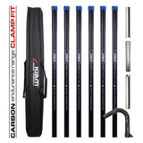 Clamped Carbon Fibre Gutter Vacuum Pole Kits (51mm Diameter) 20ft-40ft
