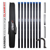 Clamped Carbon Fibre Gutter Vacuum Pole Kits (51mm Diameter) 20ft-40ft