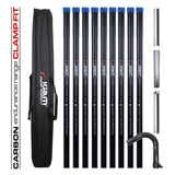 Clamped Carbon Fibre Gutter Vacuum Pole Kits (51mm Diameter) 20ft-40ft