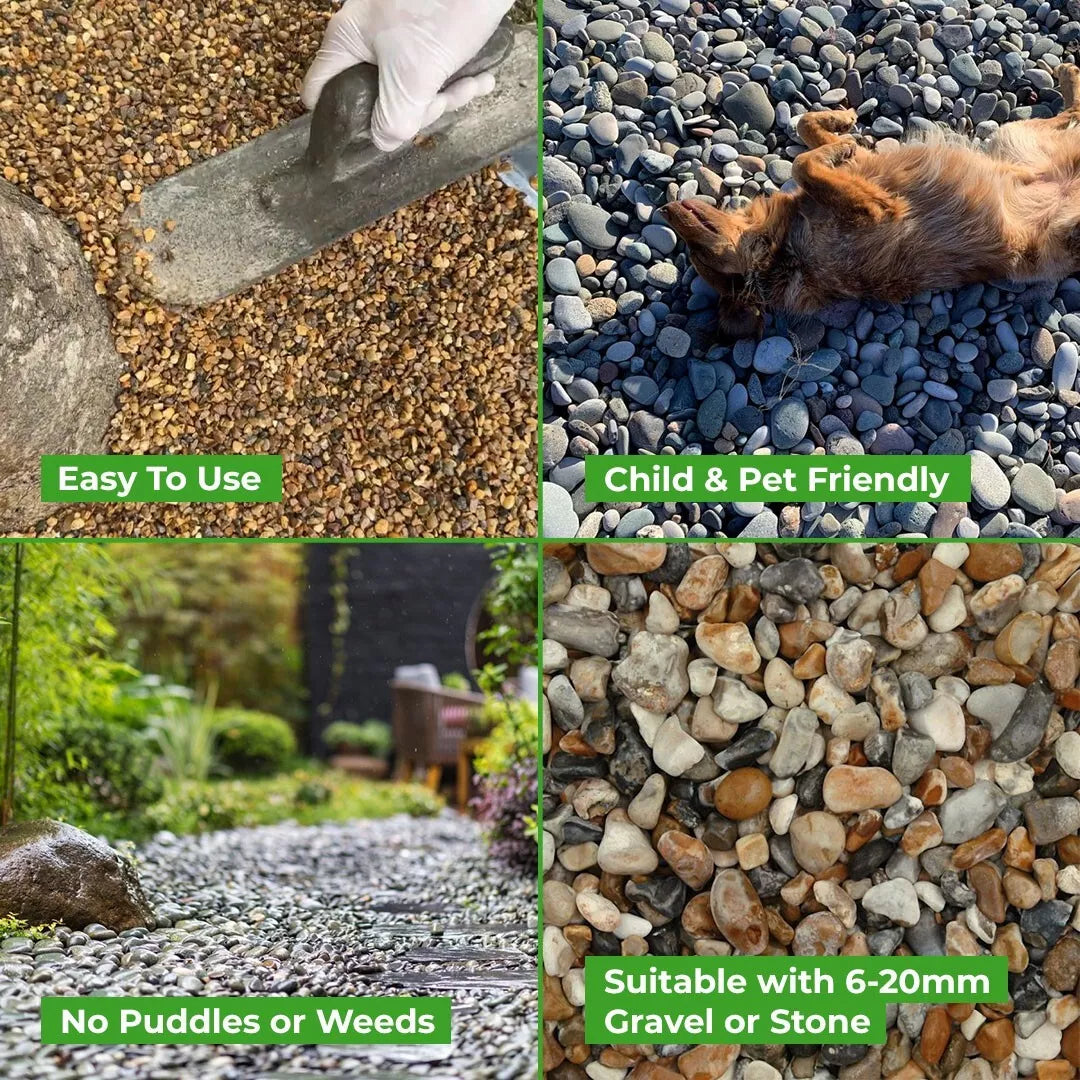 Gravel Glue Mulch Bonding - 5 Litres 
