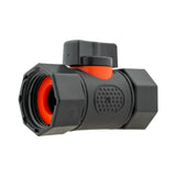 Water Butt Connector 3/4" BSP with In-Line BSPF Valve and 20mm MDPE Straight