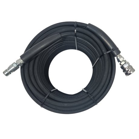 TEMA Male - TEMA Female Quick Release Heavy Duty 5/16" Rubber Pressure Washer Hose