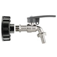 IBC 2" S60X6 - 1/2" BSP Cap with Lever Tap Hose Barb and Side Lock
