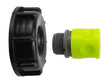IBC 2” S60X6 Cap with ¾” BSP Threaded Hose Connector Lime