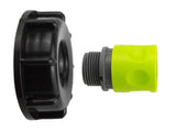 IBC 2” S60X6 Cap with ¾” BSP Threaded Hose Connector Lime