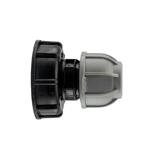 IBC 2” S60X6 Cap with 32mm MDPE Straight