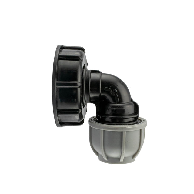 IBC 2” S60X6 Cap with 32mm MDPE Elbow