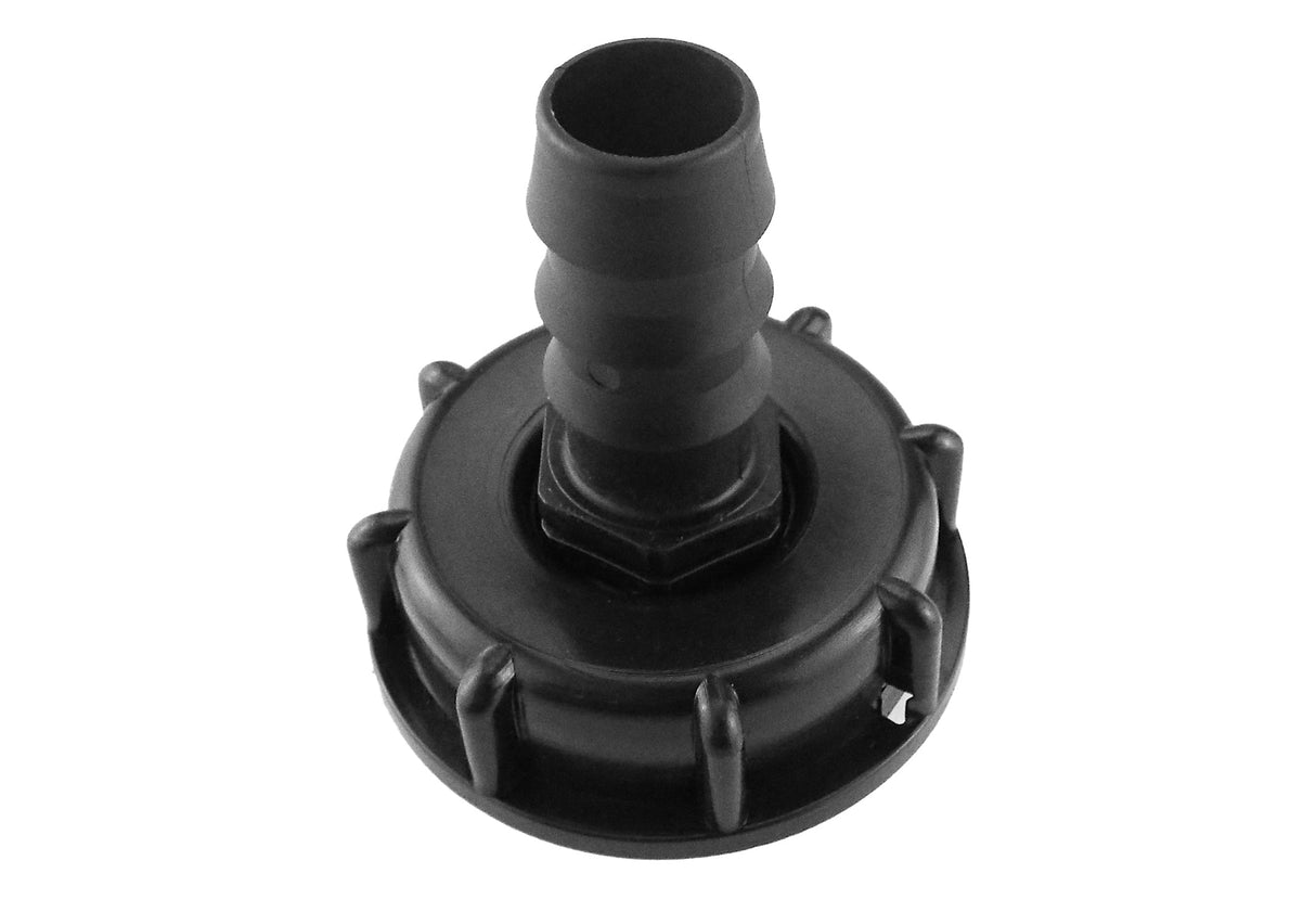 IBC 2” S60X6 Cap with Straight 16mm Barb
