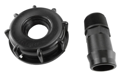 IBC 2” S60X6 Cap with Straight 25mm Barb