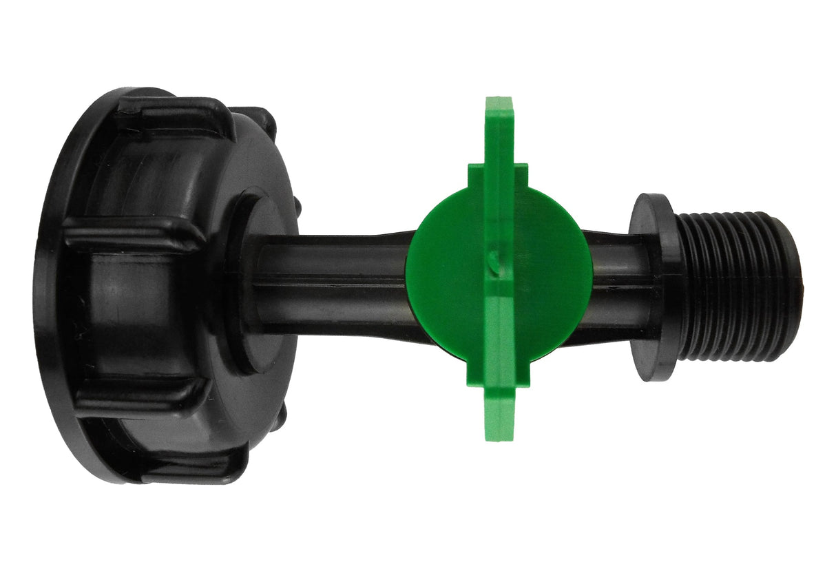 IBC 2” S60X6 Cap with ¾” BSP Male Threaded Irrigation Valve