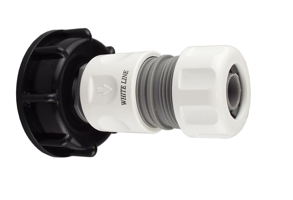 IBC 2” S60X6 Cap with Max Flo Hose Connectors Set