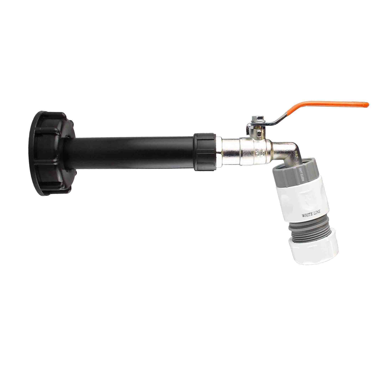 IBC 2” S60X6 Cap with Water Filter, Lever Tap and Max Flo Hose Connectors Set