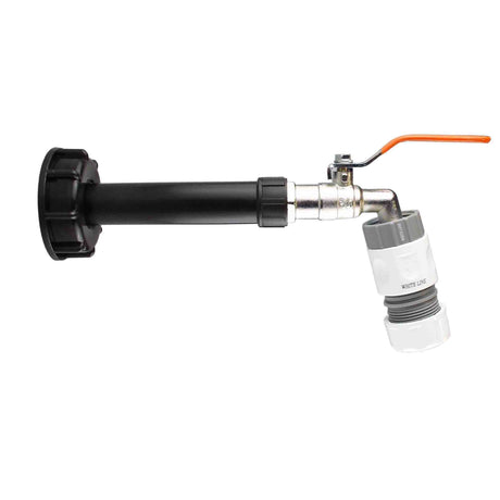 IBC 2” S60X6 Cap with Water Filter, Lever Tap and Max Flo Hose Connectors Set