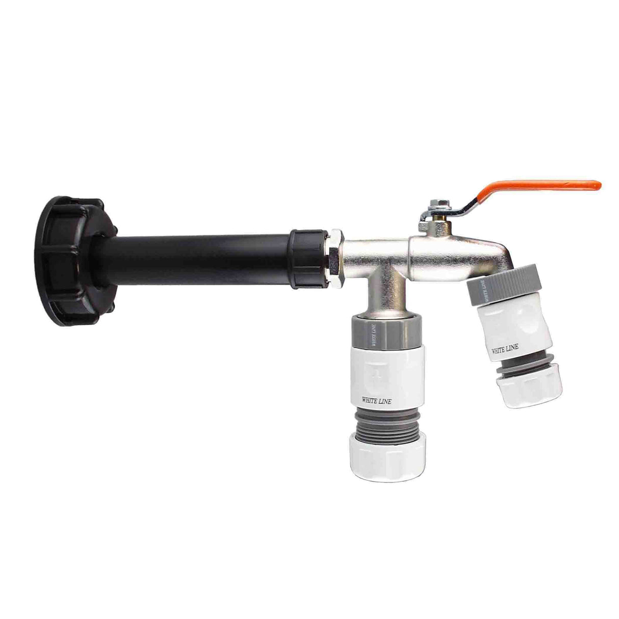 IBC 2” S60X6 Cap with Water Filter, Double Tap, 1 x Max Flo Outlet and 1 x Standard Outlet