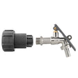 IBC 2" S60X6 - 1/2" BSP Extender Adaptor with Lever Tap Hose Barb and Lever Lock