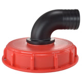 IBC 6-inch Cap Kit with 50mm Barbed Elbow Connector