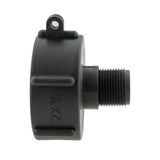 IBC 2” S60X6 Cap with Large Plastic Valve and Geka Type Fitting