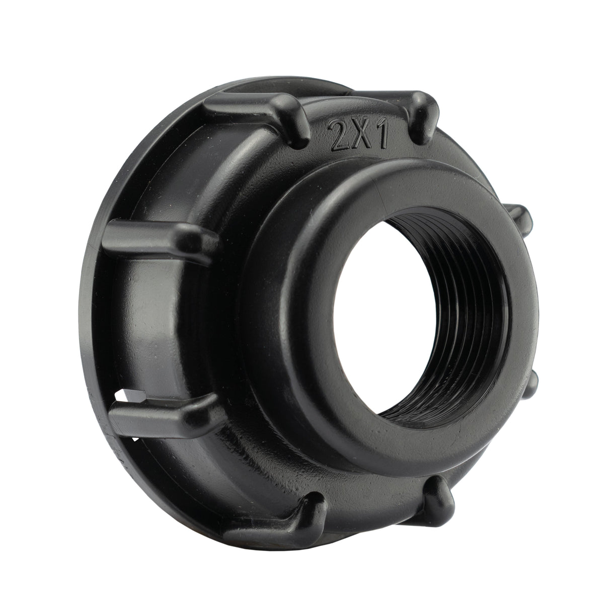 IBC 2” S60X6 Cap with Lever Valve and 32mm MDPE Tee