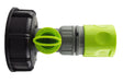 IBC 2” S60X6 Cap with BSP Threaded Valve and Hose Connector Lime
