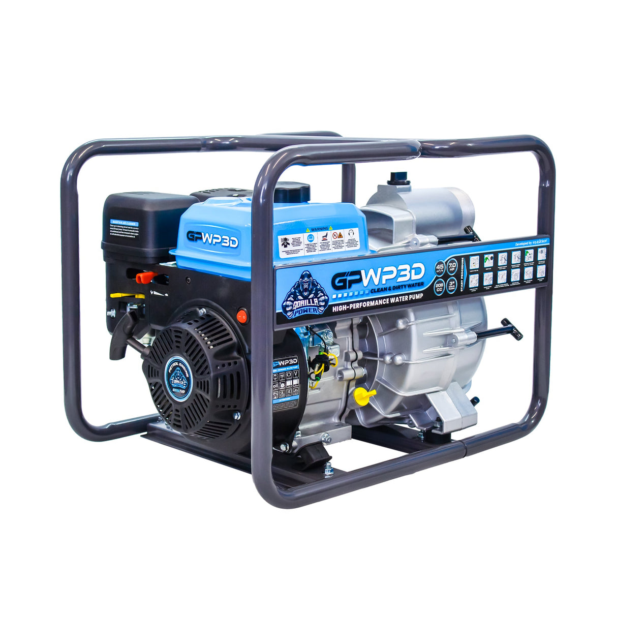 Gorilla Power GPWP3D 3" Dirty / Clean Trash Water Pump