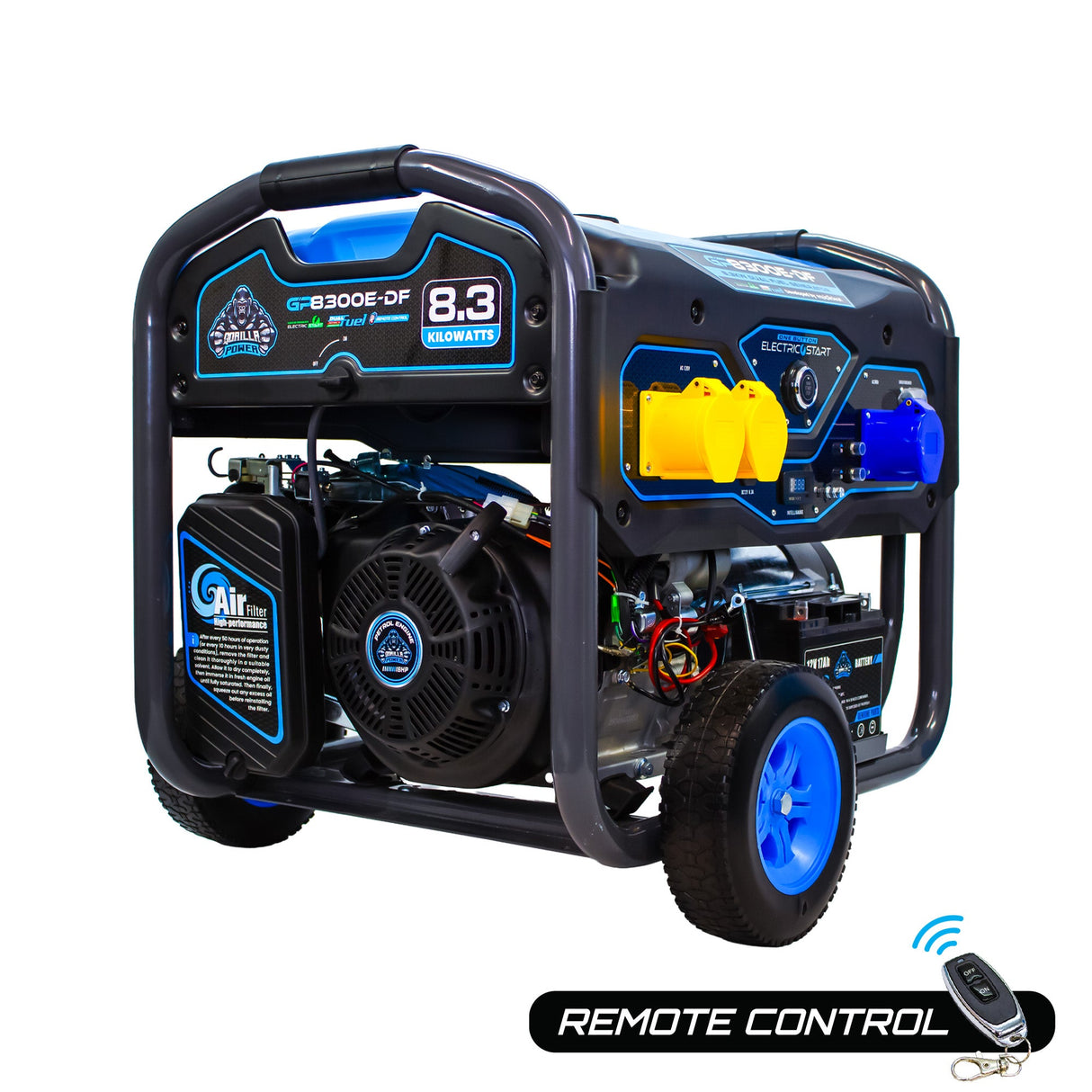 Gorilla Power 8300W Dual-Fuel Generator with Electric Start - GP8300E-DF - High-Capacity & Reliable Power