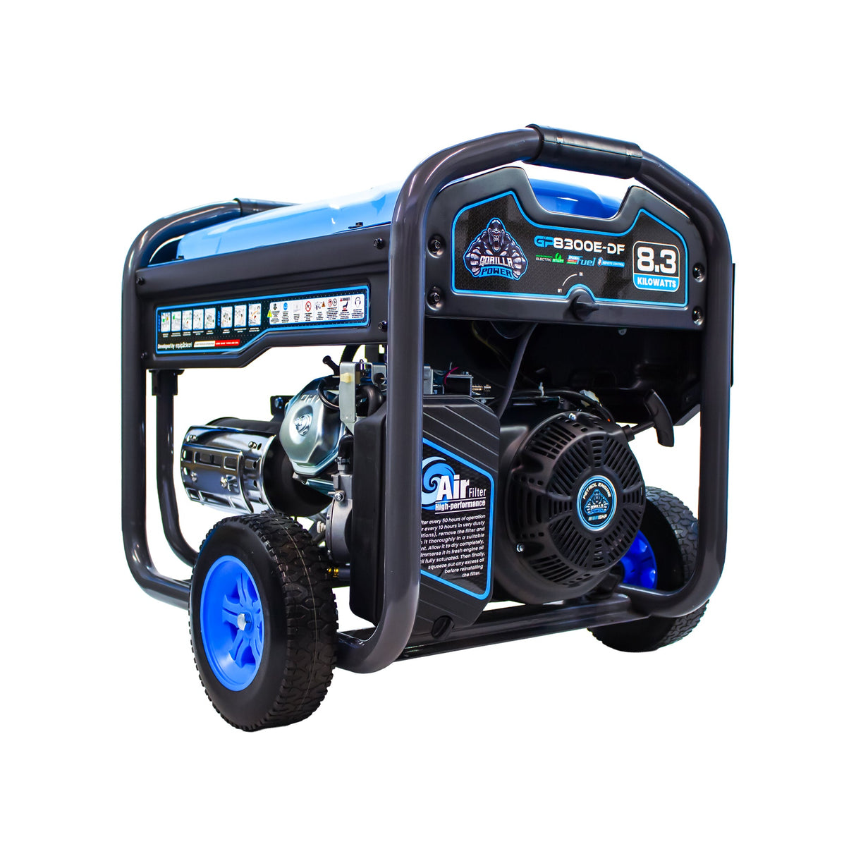 Gorilla Power 8300W Dual-Fuel Generator with Electric Start - GP8300E-DF - High-Capacity & Reliable Power