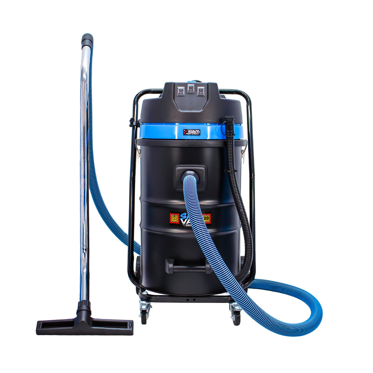 SiteVac KV80-3F – Triple Motor Warehouse Vacuum (3600W) with Front-Mounted Squeegee