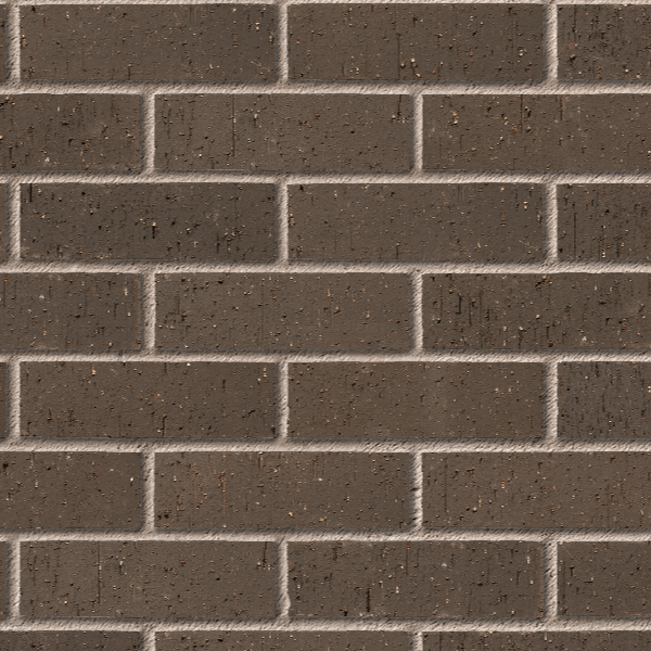Dark brown rustic brick with a textured surface, 65mm size.