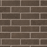 Dark brown rustic brick with a textured surface, 65mm size.