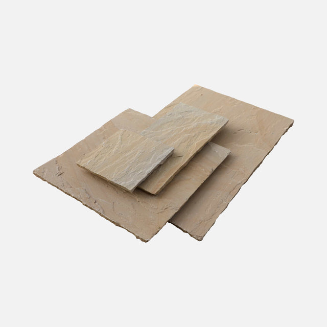 Indian Sandstone Paving Slabs – Sunset Buff