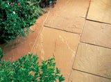 Indian Sandstone Paving Slab - Fossil Buff patio
