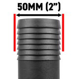 IBC 6-inch Cap Kit with 50mm Barbed Straight Connector
