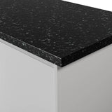 Formica Originals PP6967 Avalon Granite Black Laminate Kitchen Worktop - Matte 58 Finish