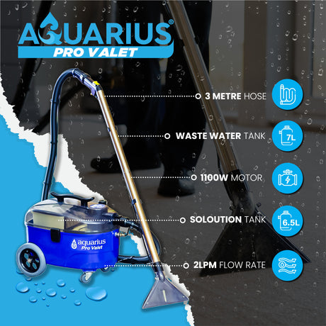 Aquarius Pro Valet Carpet and Upholstery Cleaner Car Valeting Machine