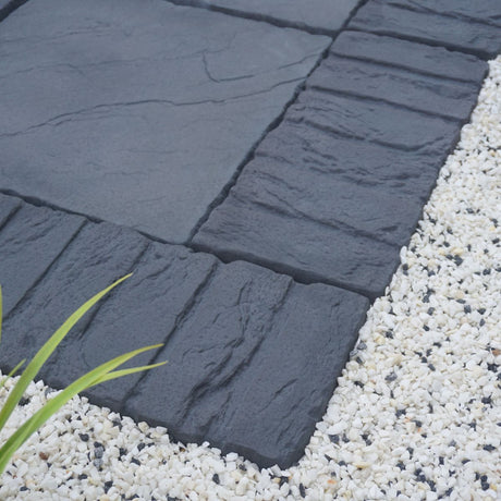 Perimeter Decorative Concrete Path Edging Welsh Slate
