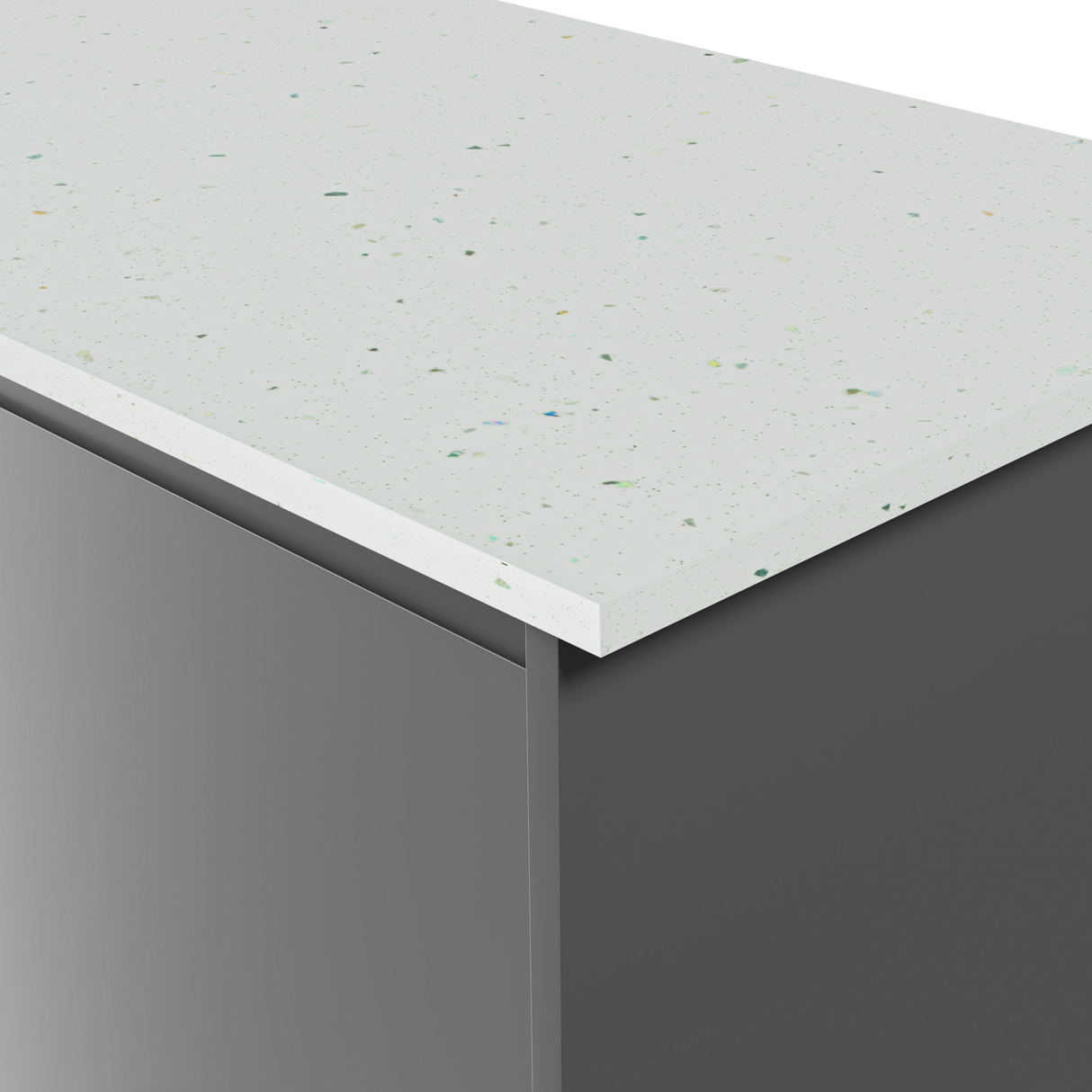 Formica Originals PP7680 Platinum White 22mm Square Edge Laminate Kitchen Worktops - Platinum Etchings Finish
