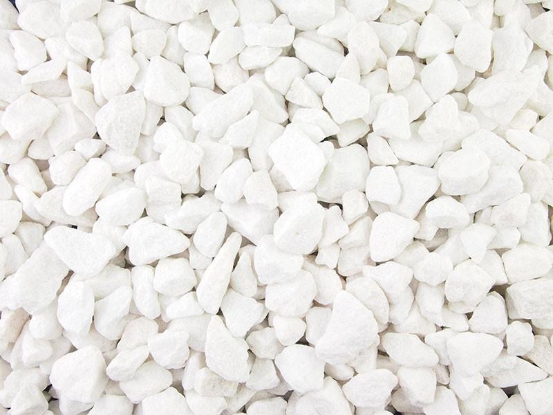Polar White Spanish Marble Gravel 20mm - 800kg Bulk Bag