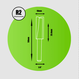 Straight Router Cutter 1/4" x 18mm x 25.4mm - R2