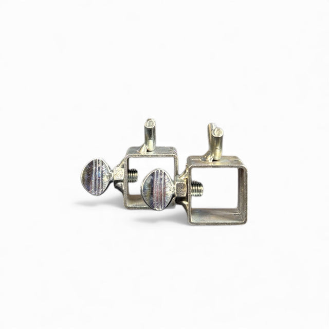 Line Blocks (pair) Silver