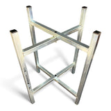 600mm high Mortar / Spot Board Stand - without feet Silver