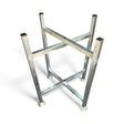 600mm high Mortar / Spot Board Stand - with feet Silver