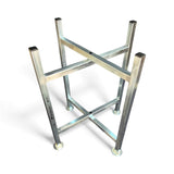 600mm high Mortar / Spot Board Stand - with feet Silver