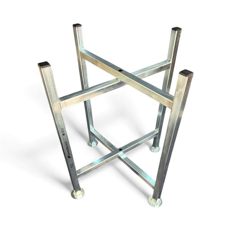 600mm high Mortar / Spot Board Stand - with feet Silver