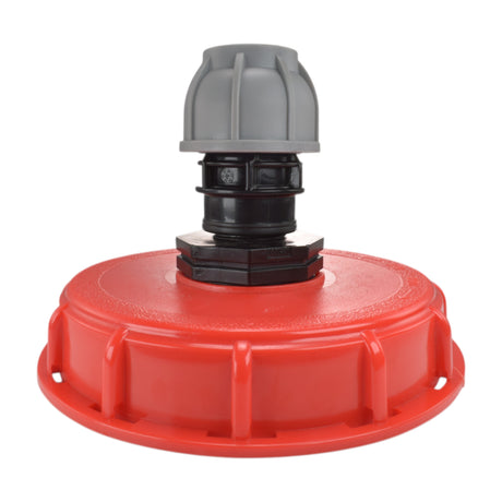 IBC 6-inch Cap Kit with 20mm MDPE Straight