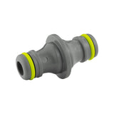 IBC 2” S60X6 Cap with Threaded Hose Fitting, Double Male and Hose Connector Lime