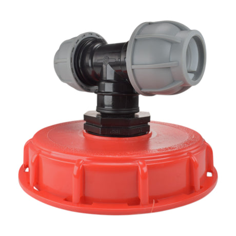 IBC 6-inch Cap Kit with 20mm MDPE Tee