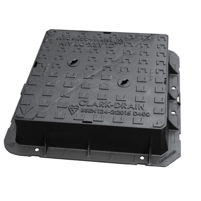 Double Triangle Ductile Iron Manhole Cover 600 x 600 x 150mm Non Carriageway