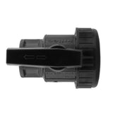 ¾” BSP Water Butt Fitting with Full Flow PP Valve and 25mm MDPE Fitting