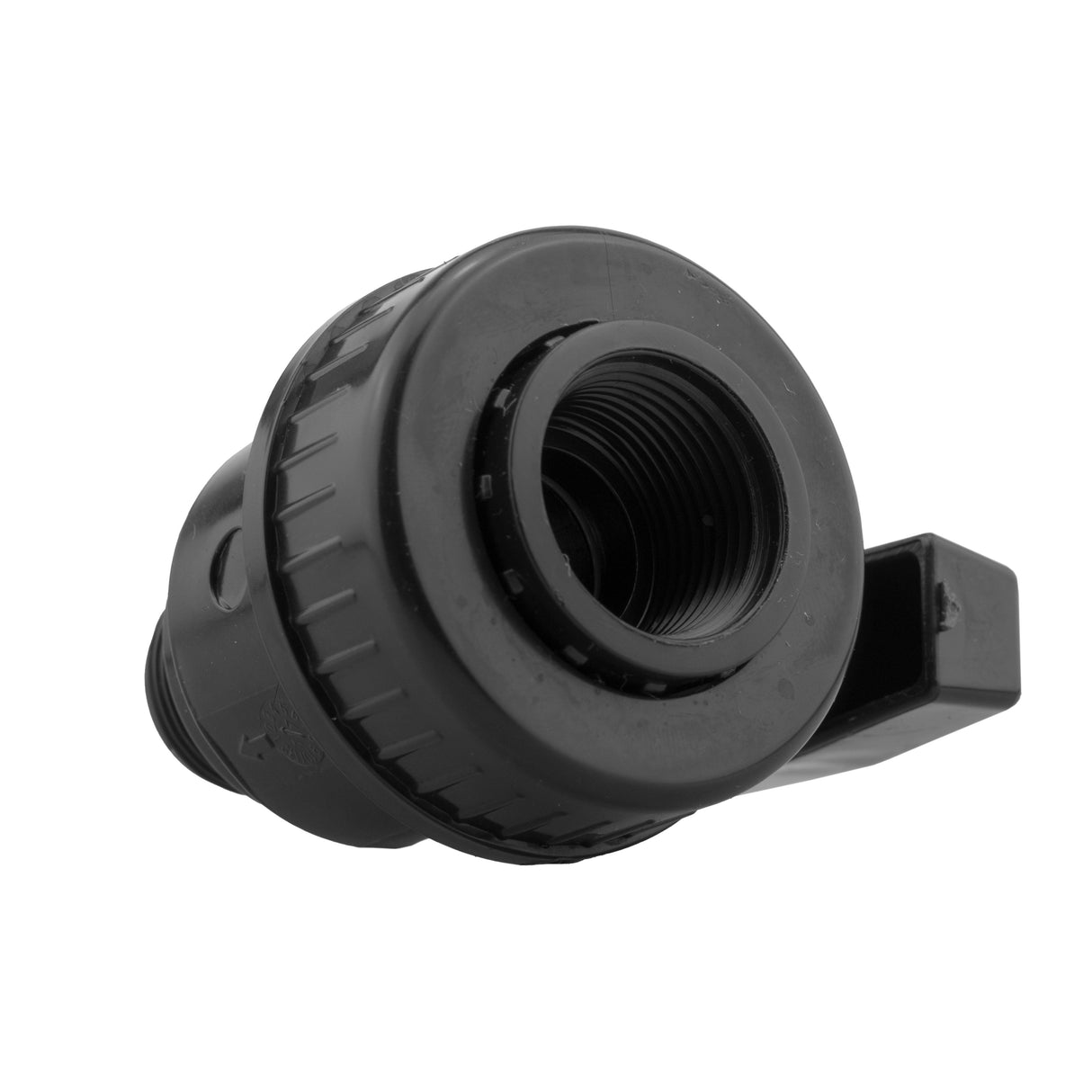 Wall Flange Kit 32mm MDPE + Large Plastic Valve & 32mm MDPE Straight