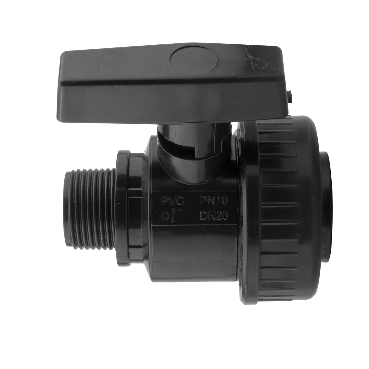 Wall Flange Kit 32mm MDPE + Large Plastic Valve & 20mm MDPE Straight